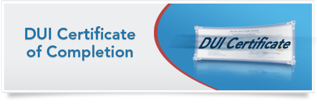 DUI Certificate of Completion